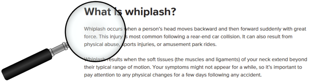 what is whiplash screenshot definition